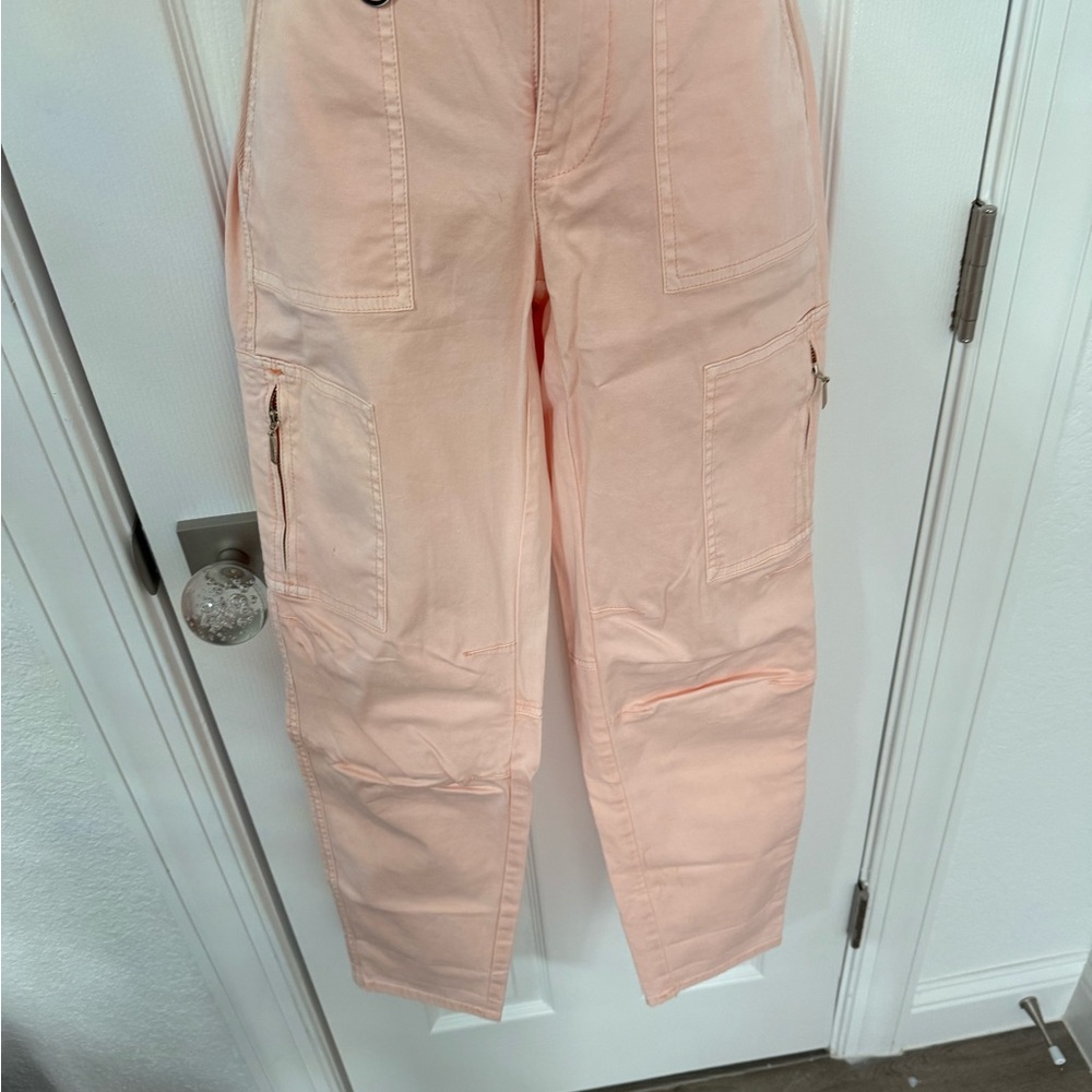 Pretty Peach skinny cargo